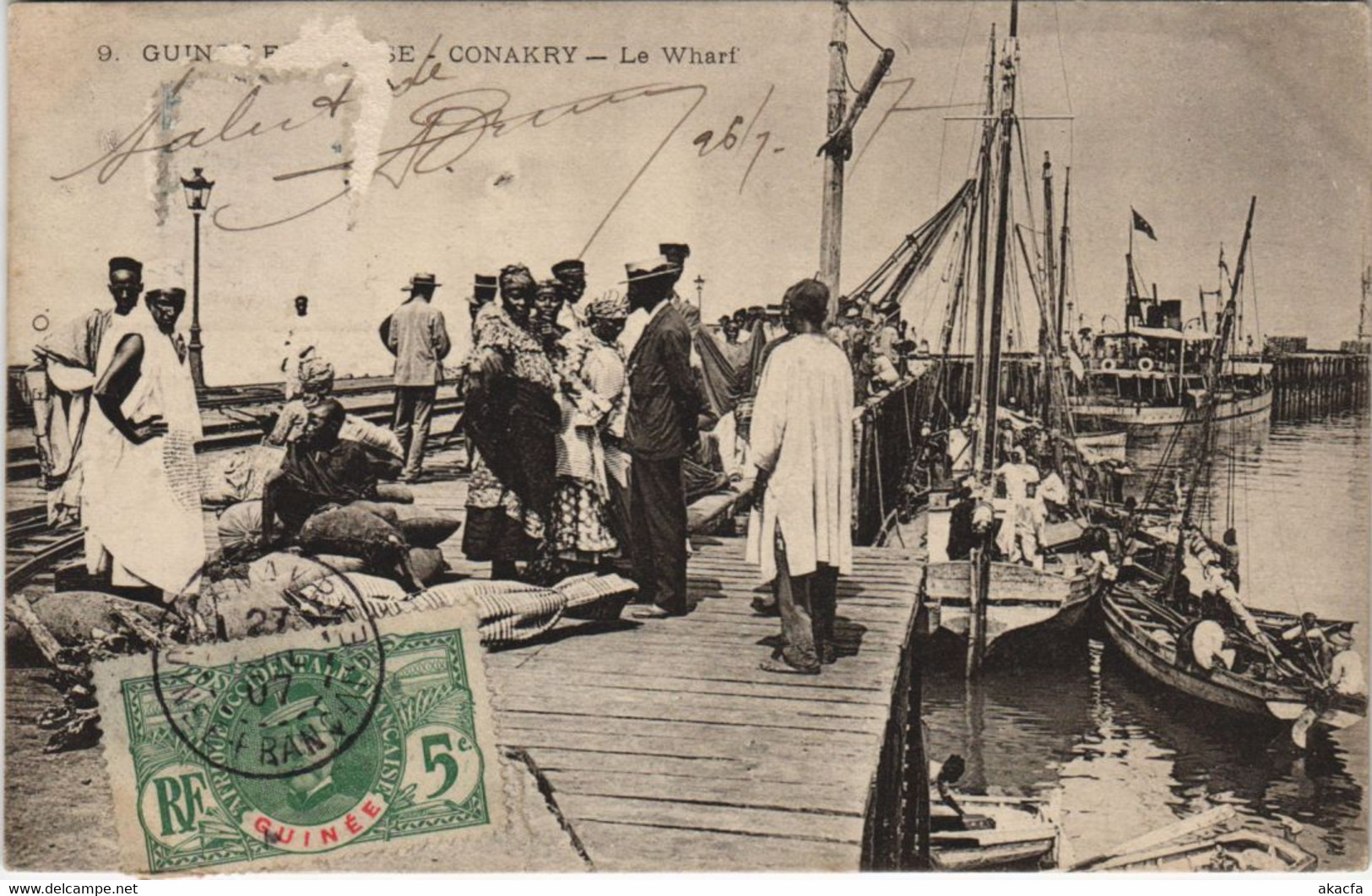 PC CONAKRY LE WHARF FRENCH GUINEA (a28683)