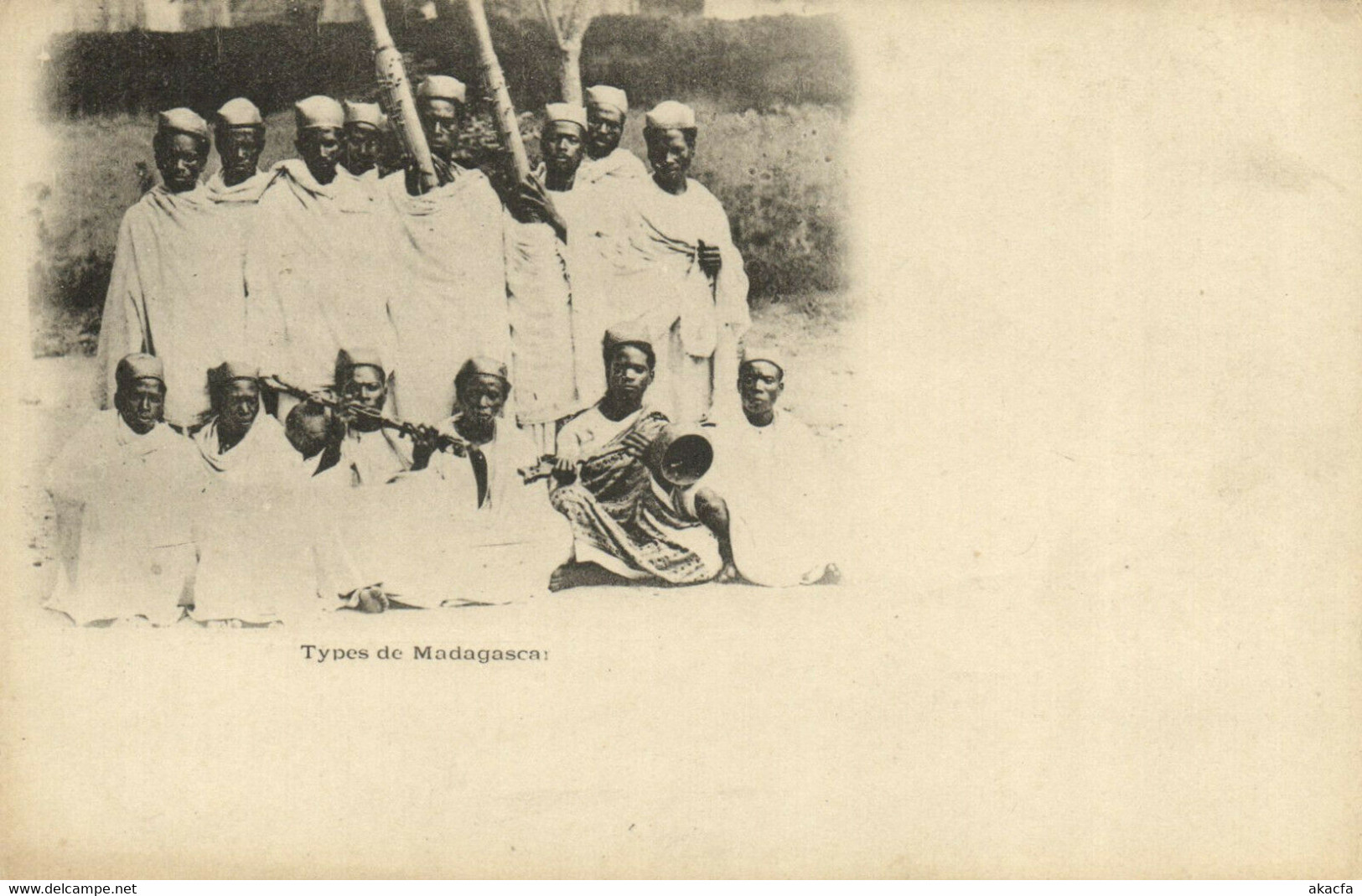 PC CPA MADAGASCAR, TYPES DE MADAGASCAR, Vintage Postcard (b14055)