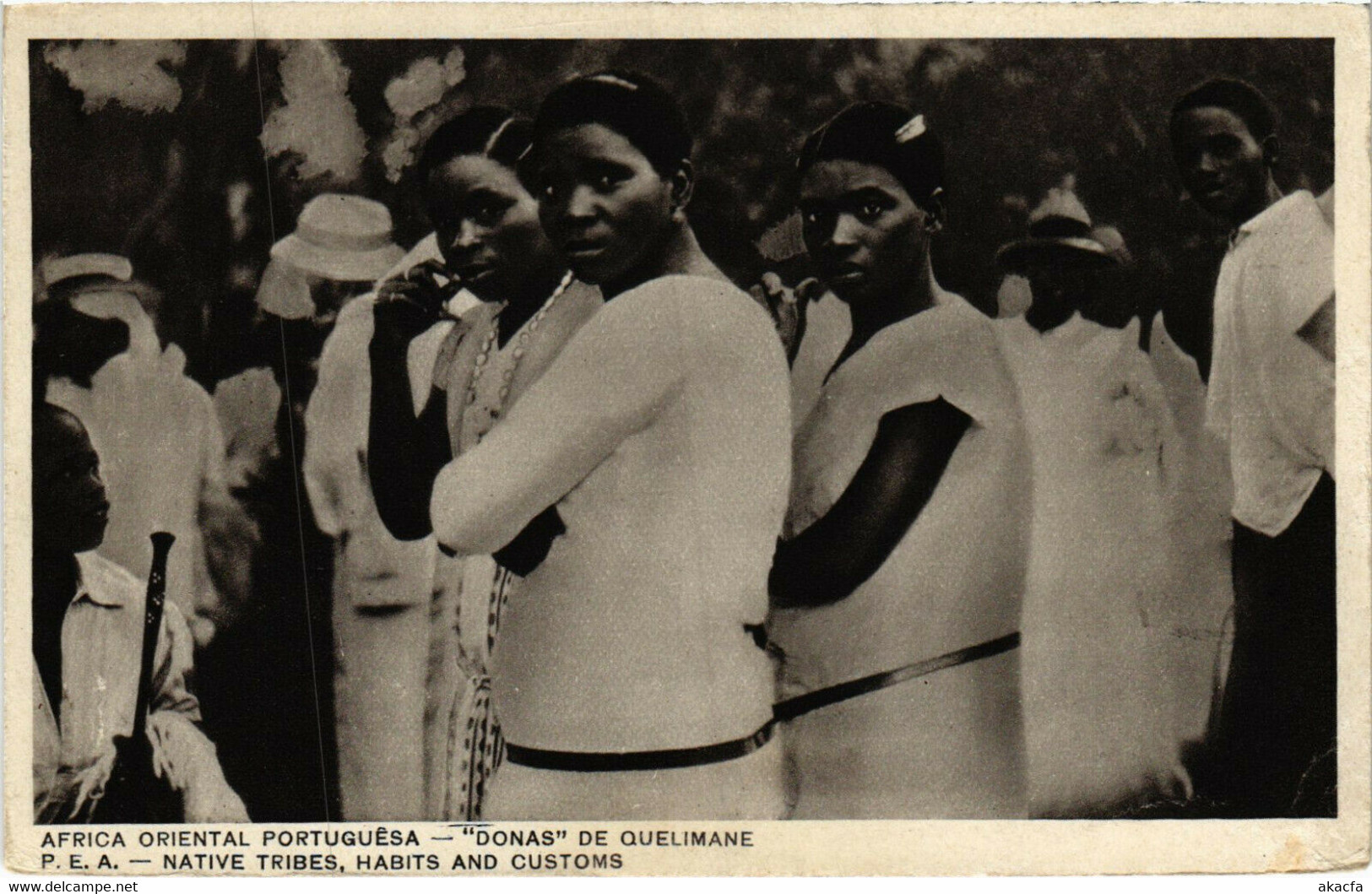 PC CPA MOZAMBIQUE, DONAS DE QUELIMANE, VINTAGE POSTCARD (b20805)