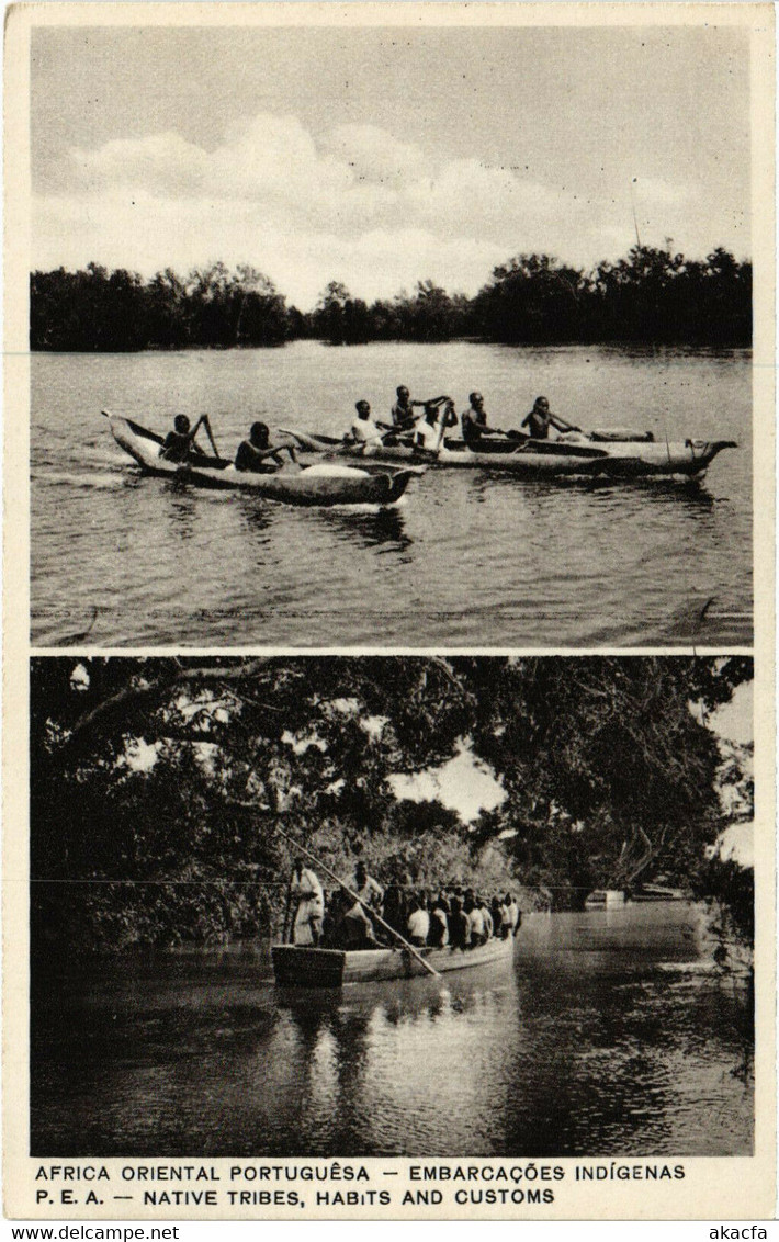 PC CPA MOZAMBIQUE, EMBARCAOES INDIGENAS, VINTAGE POSTCARD (b20786)