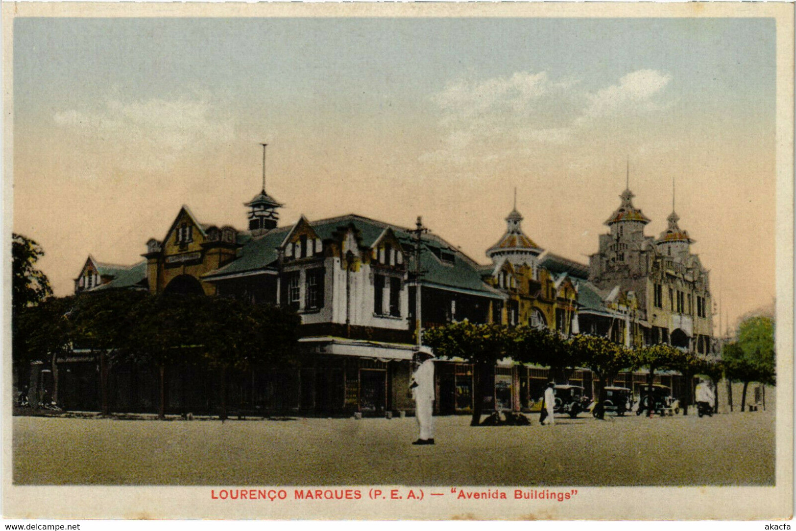 PC CPA MOZAMBIQUE, LOURENCO MARQUES, AVENIDA BUILDINGS, POSTCARD (b20793)