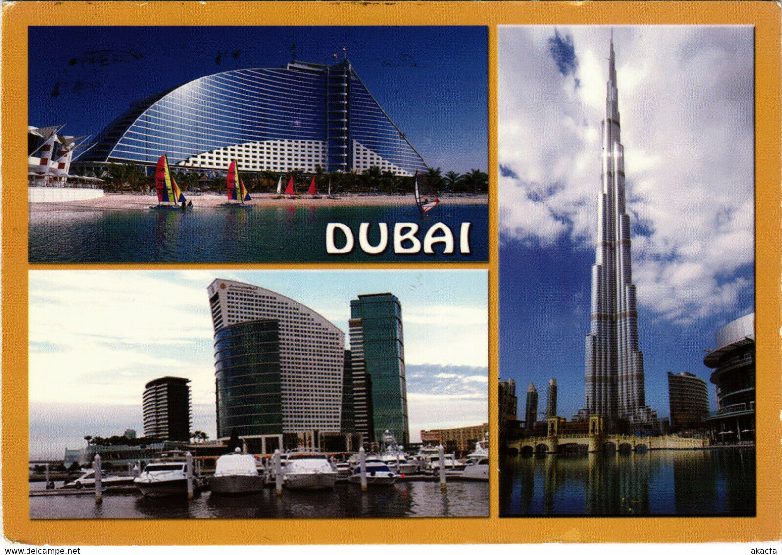 PC CPA U.A.E. DUBAI NEW FACE OF DUBAI BURJ KHALIFA REAL PHOTO POSTCARD (b16401)