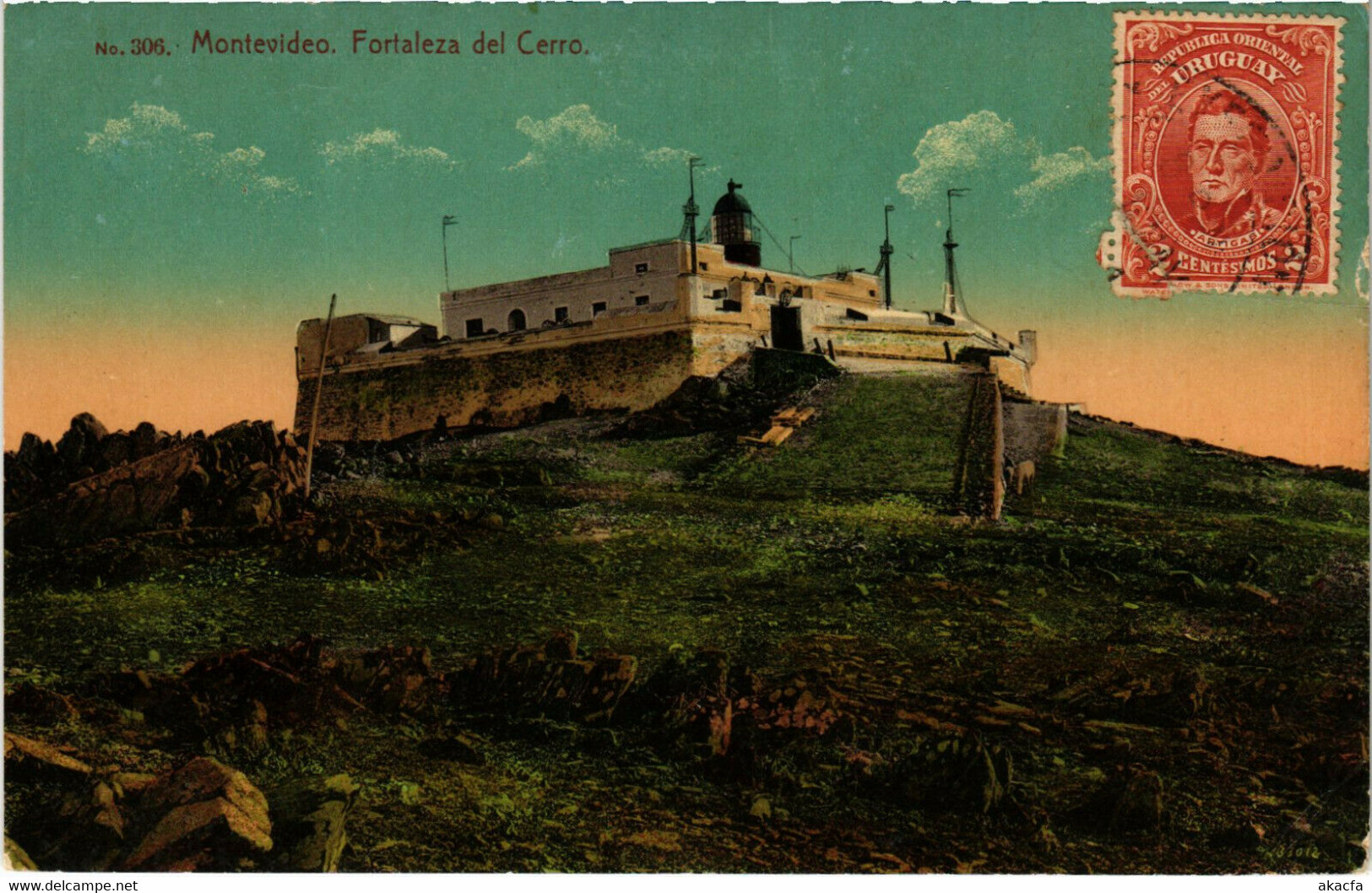 PC CPA URUGUAY, MONTEVIDEO, FORTALEZA DEL CERRO, (b22414)