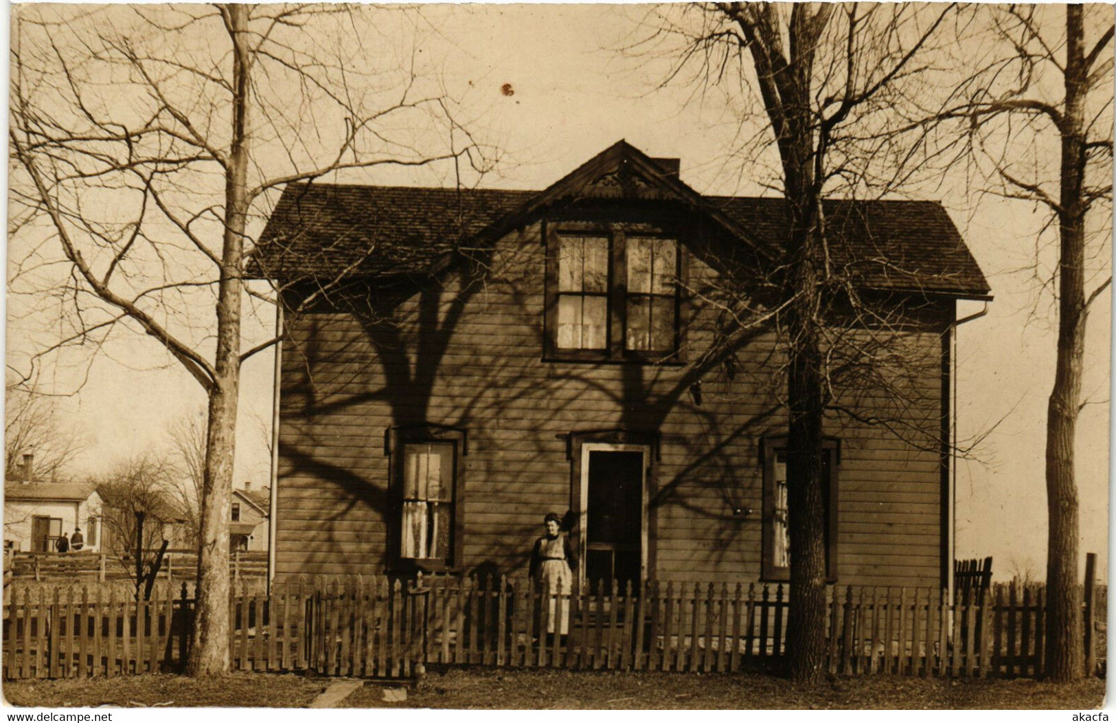 PC CPA US, DELAWARE, FAMILY COTTAGE, VINTAGE REAL PHOTO POSTCARD (b6842)