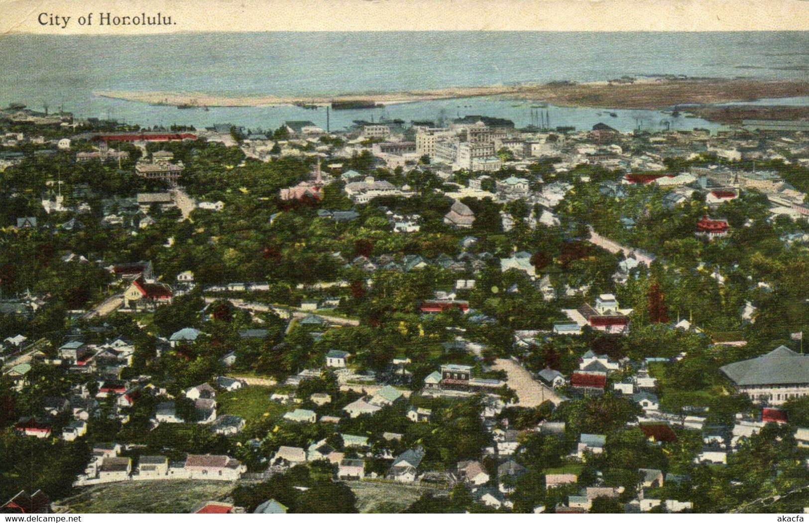 PC CPA US, HAWAII, CITY OF HONOLULU, Vintage Postcard (b21275)