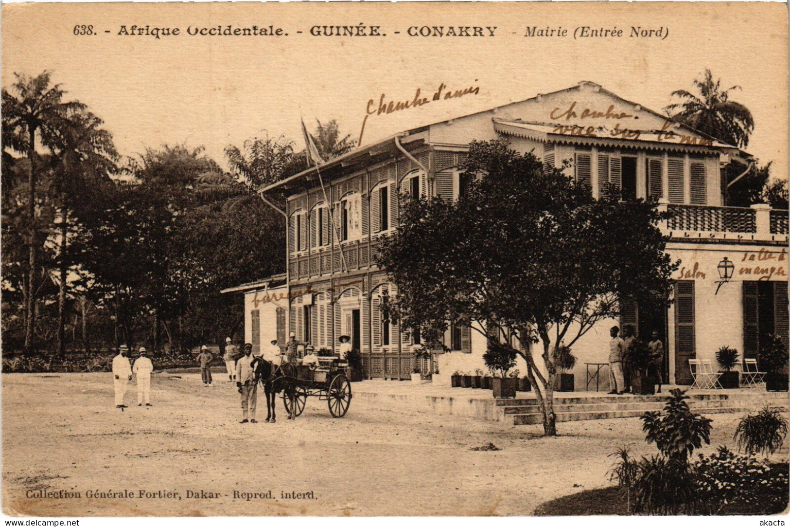 PC FRENCH GUINEA GUINÉE CONAKRY MAIRIE (a49802)