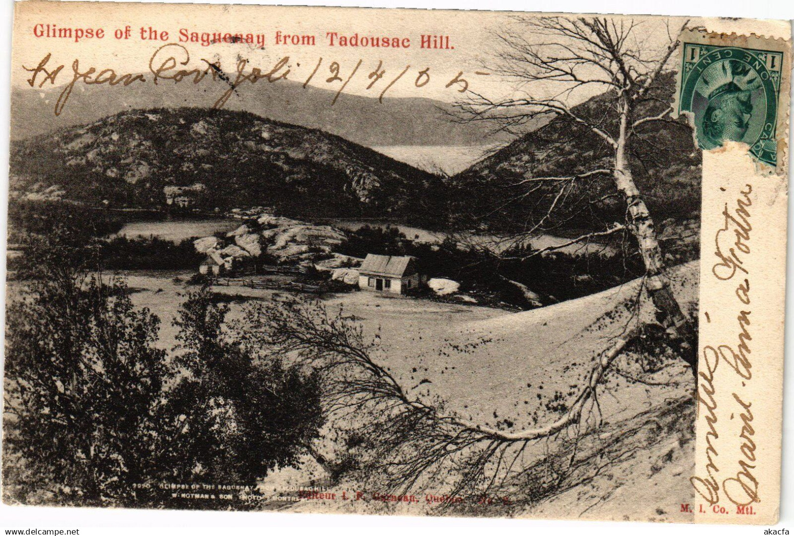 PC GLIMPSE OF SAGUENAY FROM TADOUSAC HILL QC CANADA (a28926)