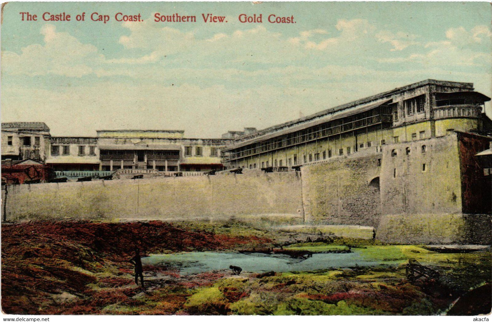 PC GOLD COAST GHANA CASTLE OF CAP COAST SOUTHERN VIEW (a53357)