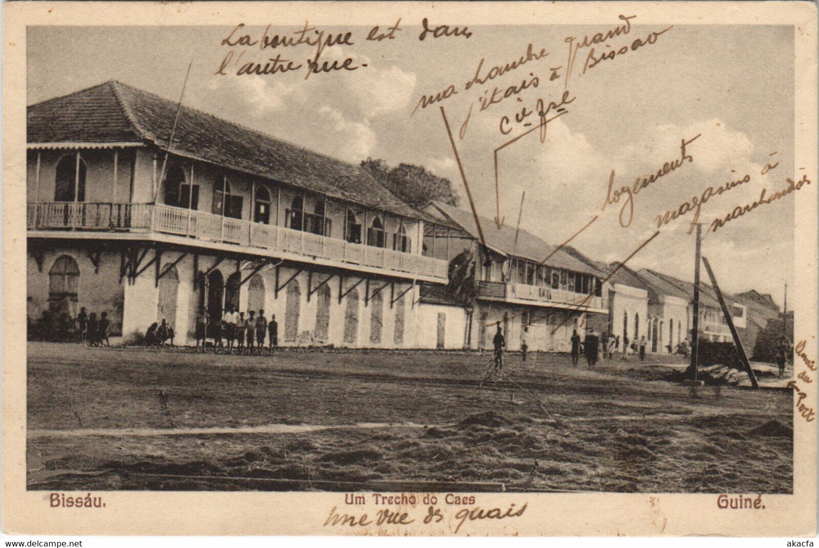 PC GUINEA, BISSAU, UM TRENCHO DO CAES, Vintage Postcard (b44208)