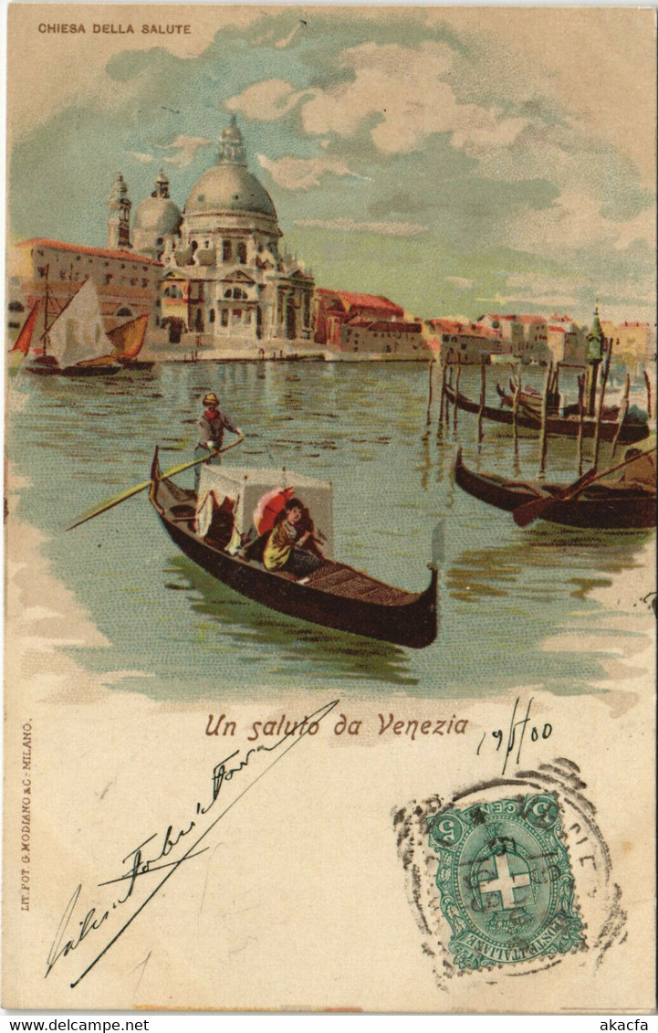 PC ITALY, VENICE, VENEZIA, Vintage LITHO Postcard (b31255)