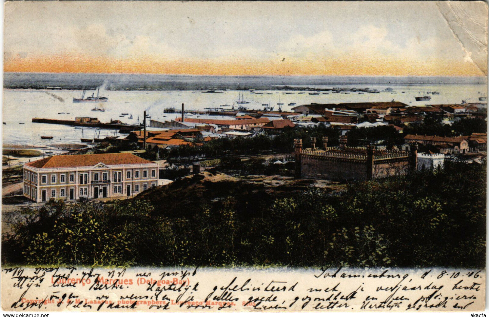 PC MOZAMBIQUE / PORTUGAL, DELAGOA BAY, VINTAGE POSTCARD (b13382)