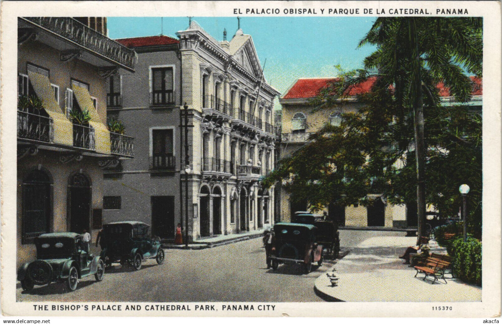 PC PANAMA, PANAMA CITY, THE BISHOP'S PALACE, Vintage Postcard (b42558)