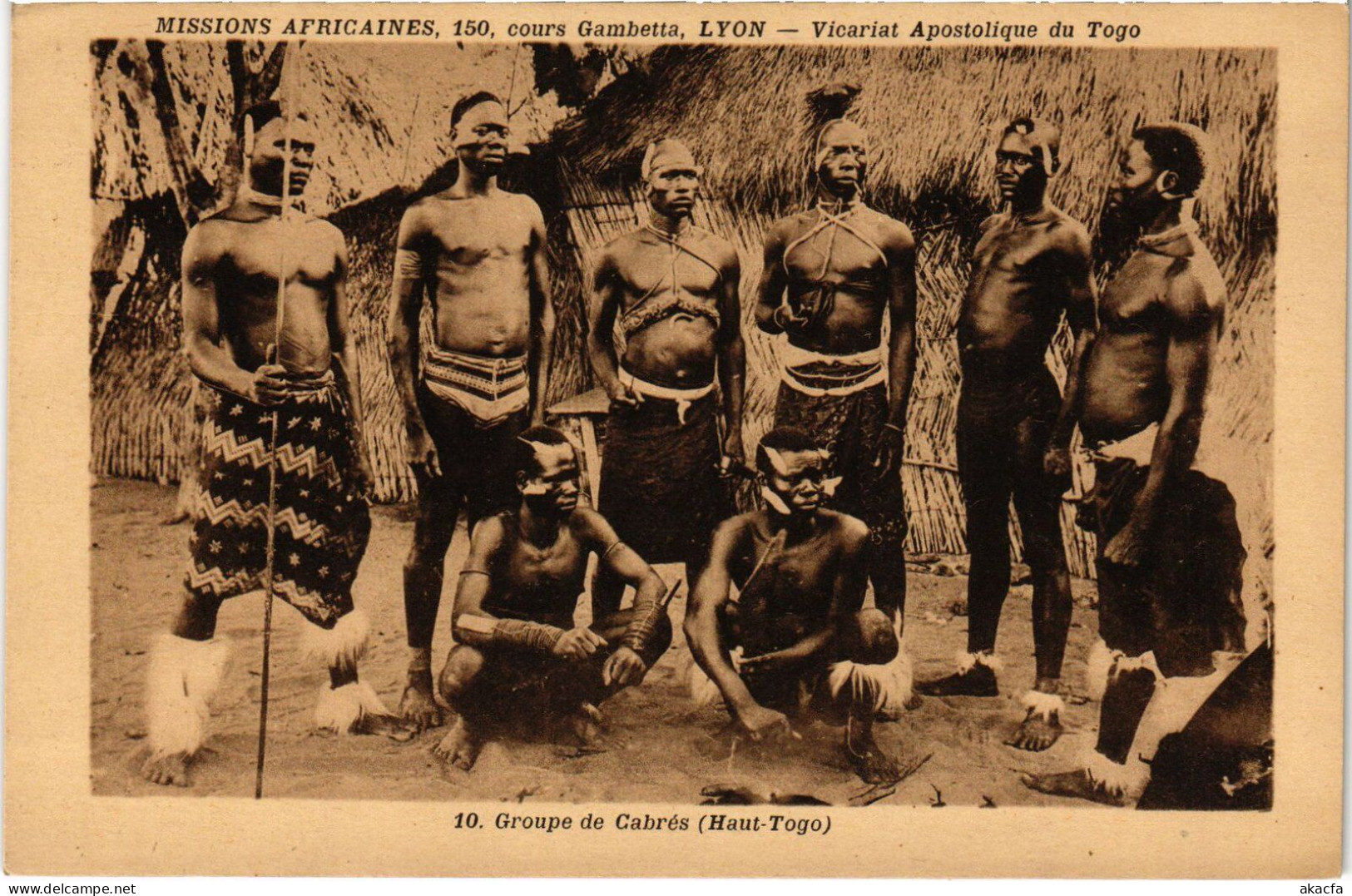 PC TOGO GROUPE DE CABRÉS HAUT-TOGO ETHNIC TYPES (a53285)