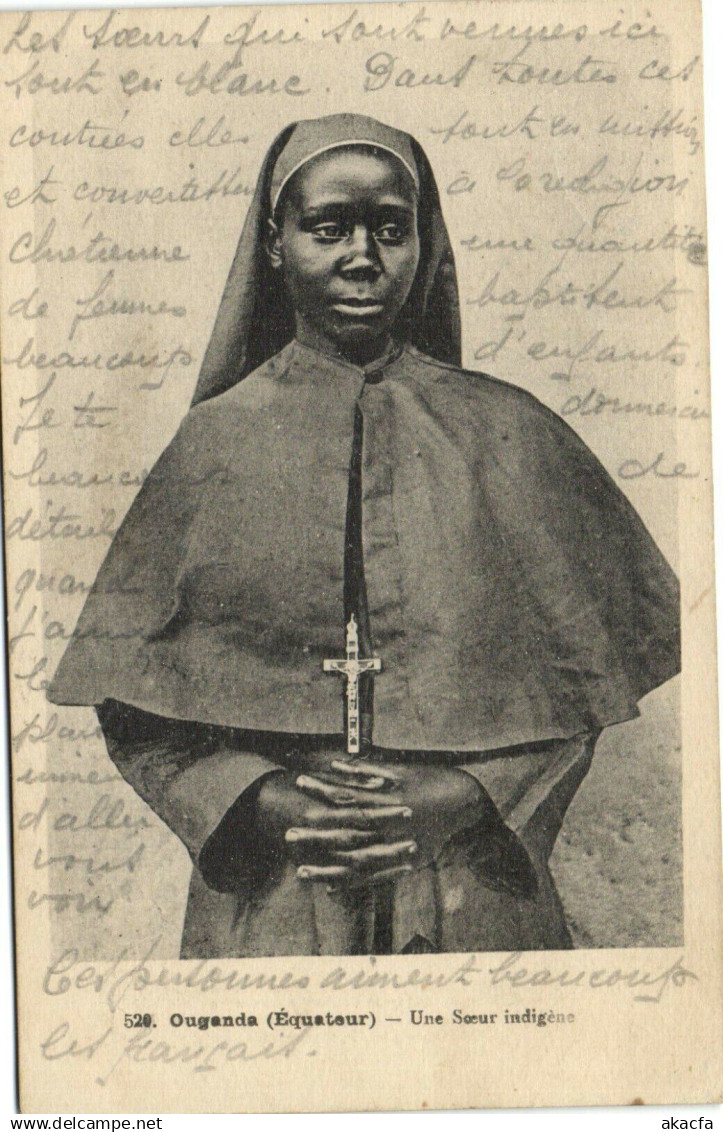 PC UGANDA, UNE SCEUR INDIGÉNE, Vintage Postcard (b33592)