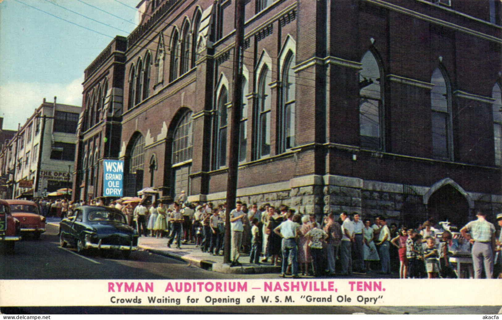 PC US, RYMAN AUDITORIUM, NASHVILLE, TENN, MODERN Postcard (b52366)