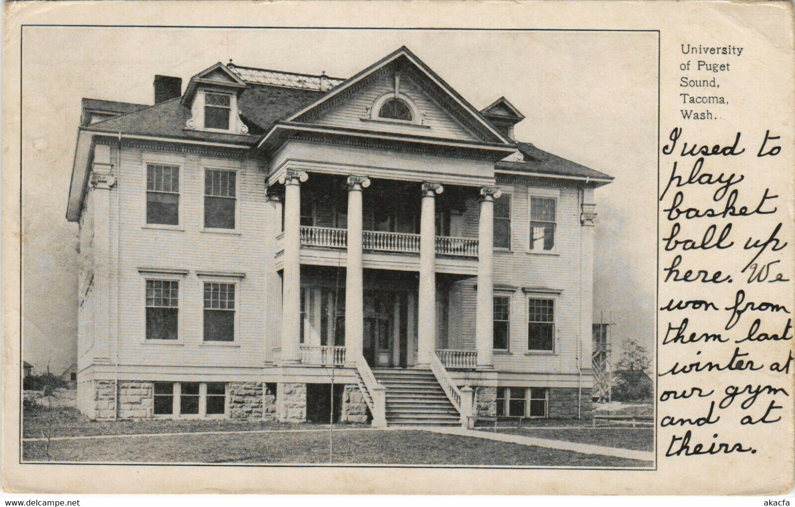 PC US, WA, TACOMA, UNIVERSITY OF PUGET SOUND, Vintage Postcard (b32145)