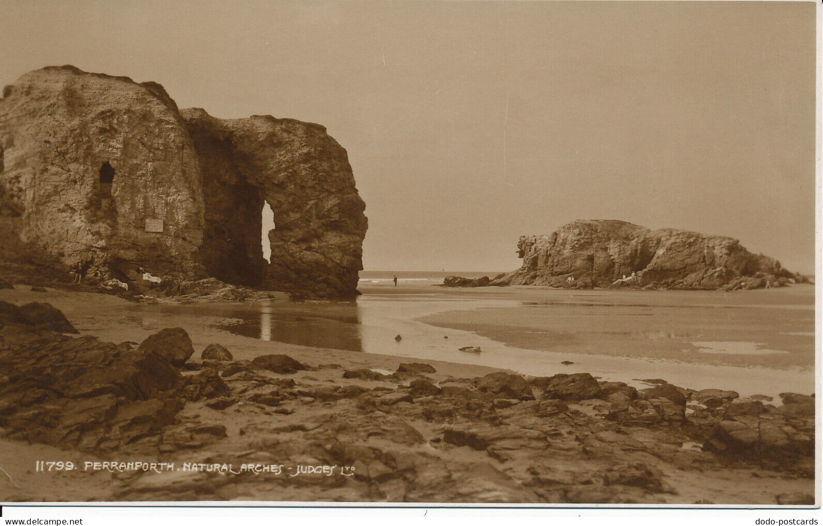 PC00272 Perranporth. Natural Arches. Judges 11799