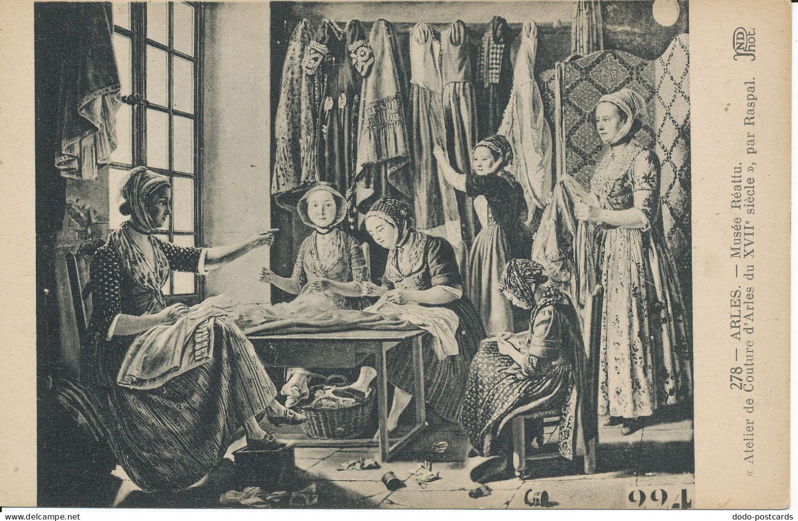 PC09178 Arles. Musee Reattu. Atelier de Couture d Arles du XVII. Neurdein Freres