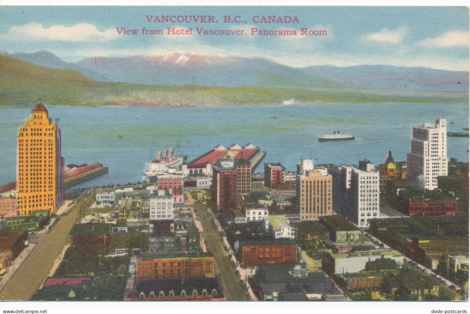 PC10009 Vancouver. B. C. Canada. Hotel Vancouver. Panorama Room. Coast Publishin