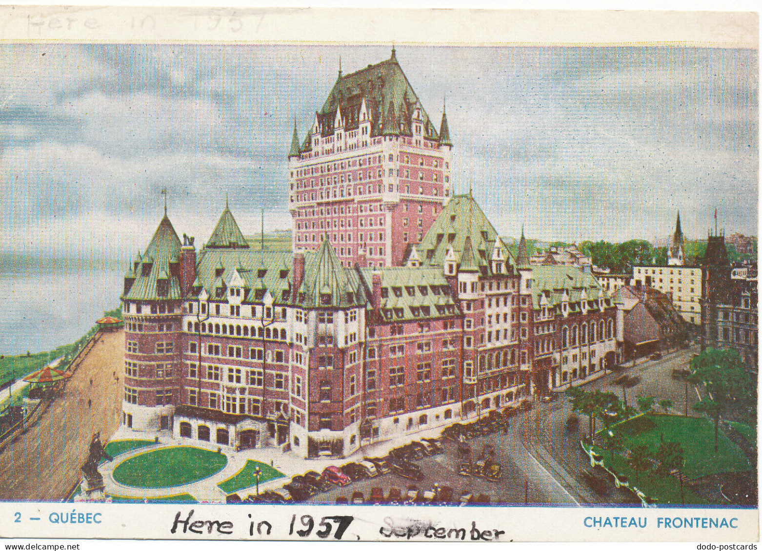 PC10863 Quebec. Chateau Frontenac. 1957