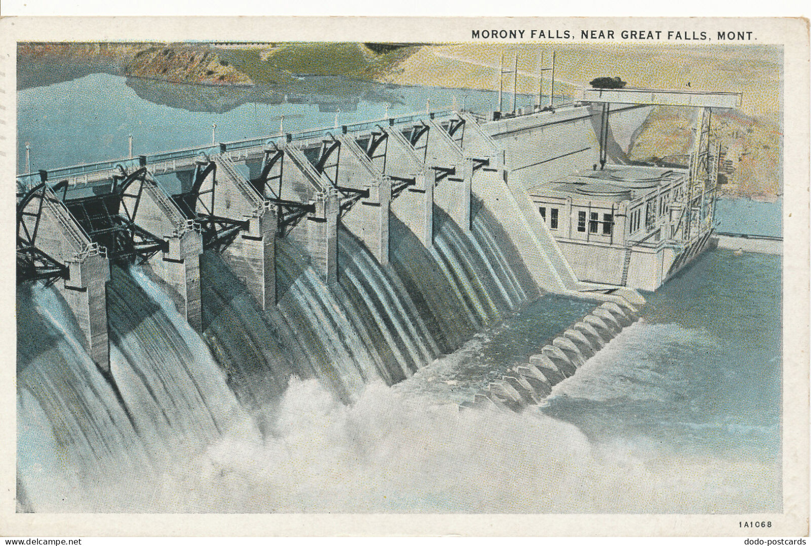 PC11258 Morony Falls. Near Great Falls. Mont. C. T. American. 1938