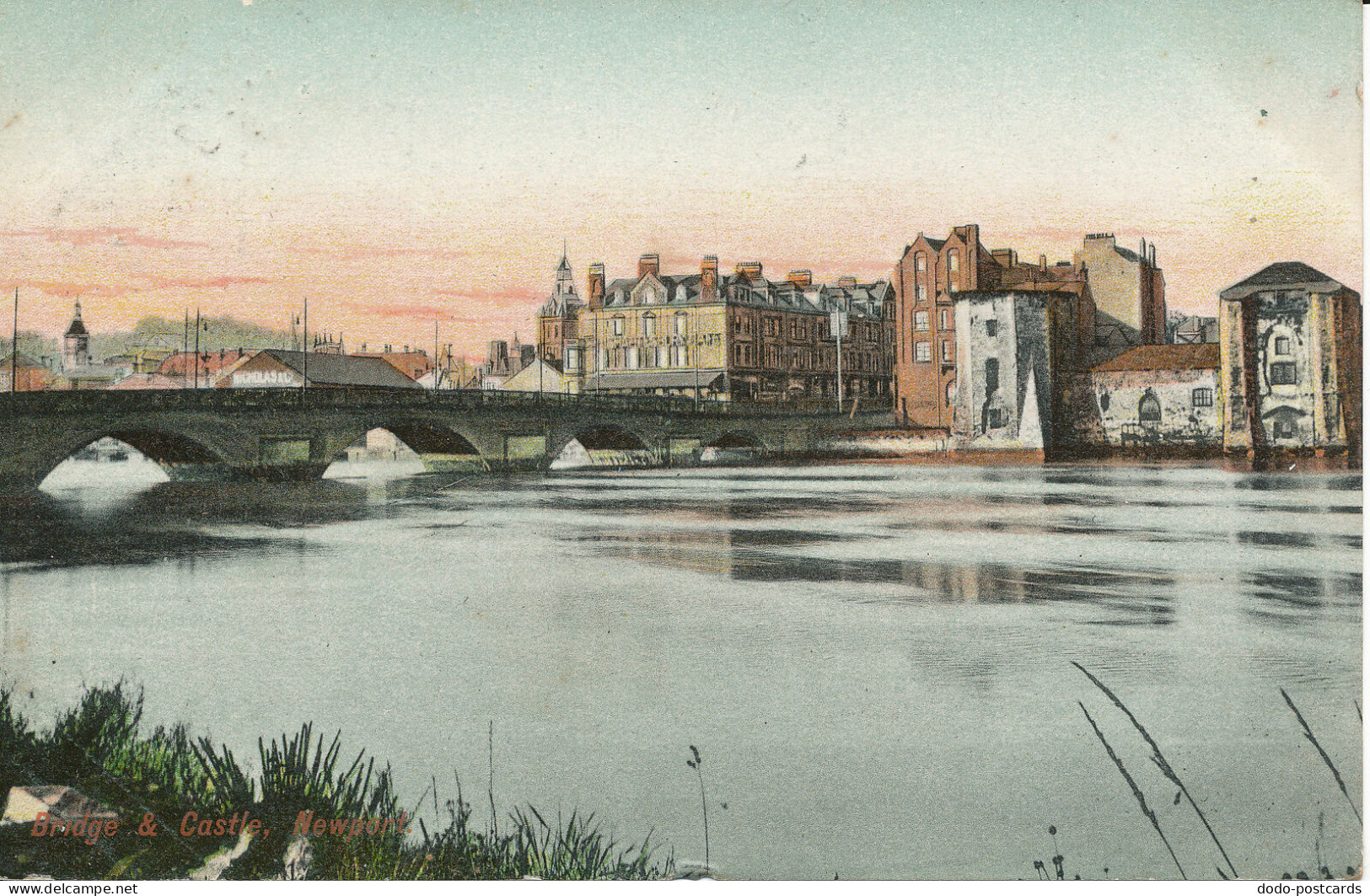 PC24871 Bridge and Castle. Newport. 1905