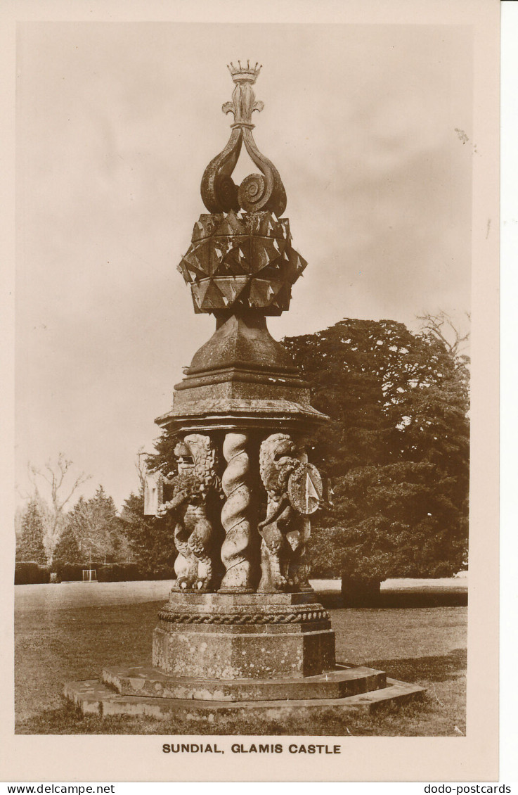 PC25523 Sundial. Glamis Castle. Thomas L. Brown. Angus series