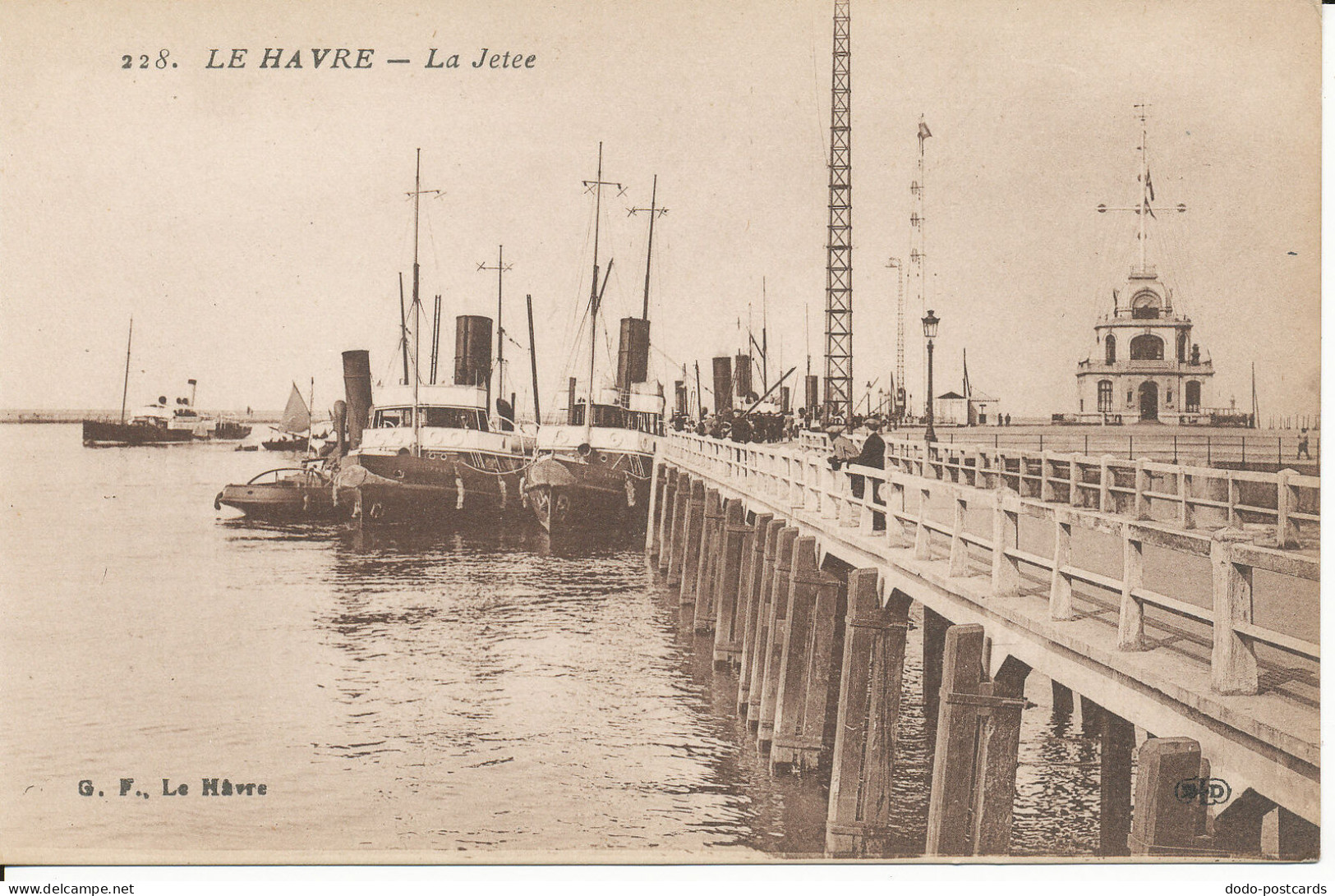 PC38506 Le Havre. La Jetee. Le Havre. No 228. B. Hopkins