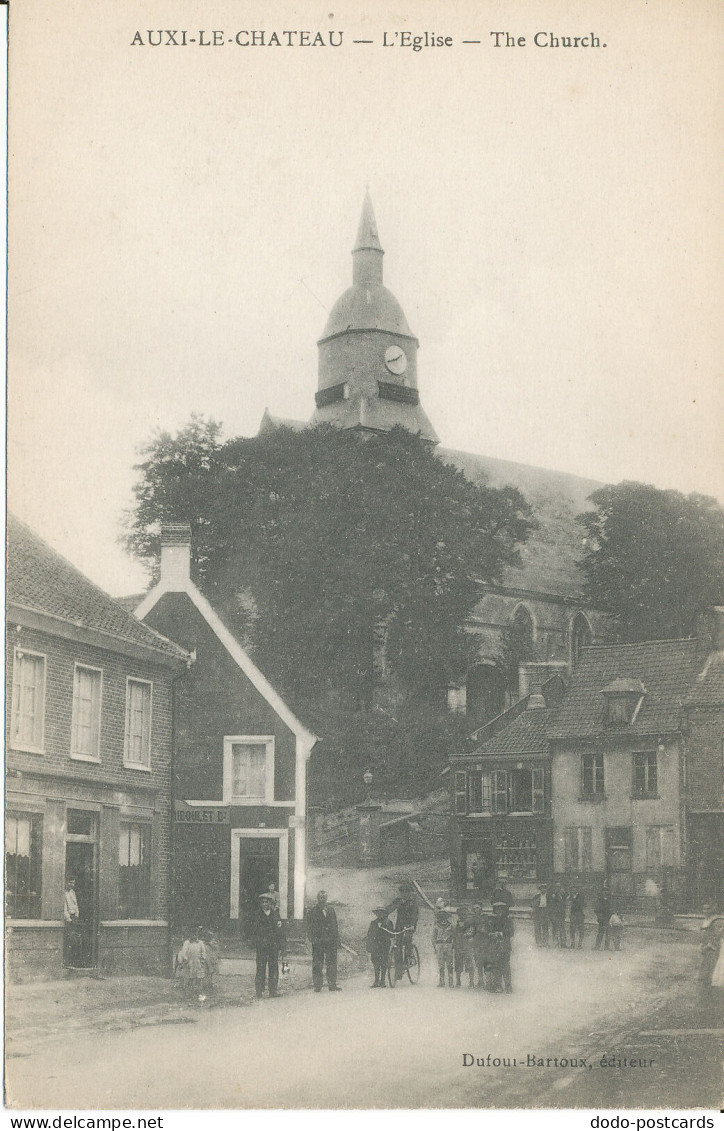 PC38561 Auxi le Chateau. The Church. Dufoui. B. Hopkins