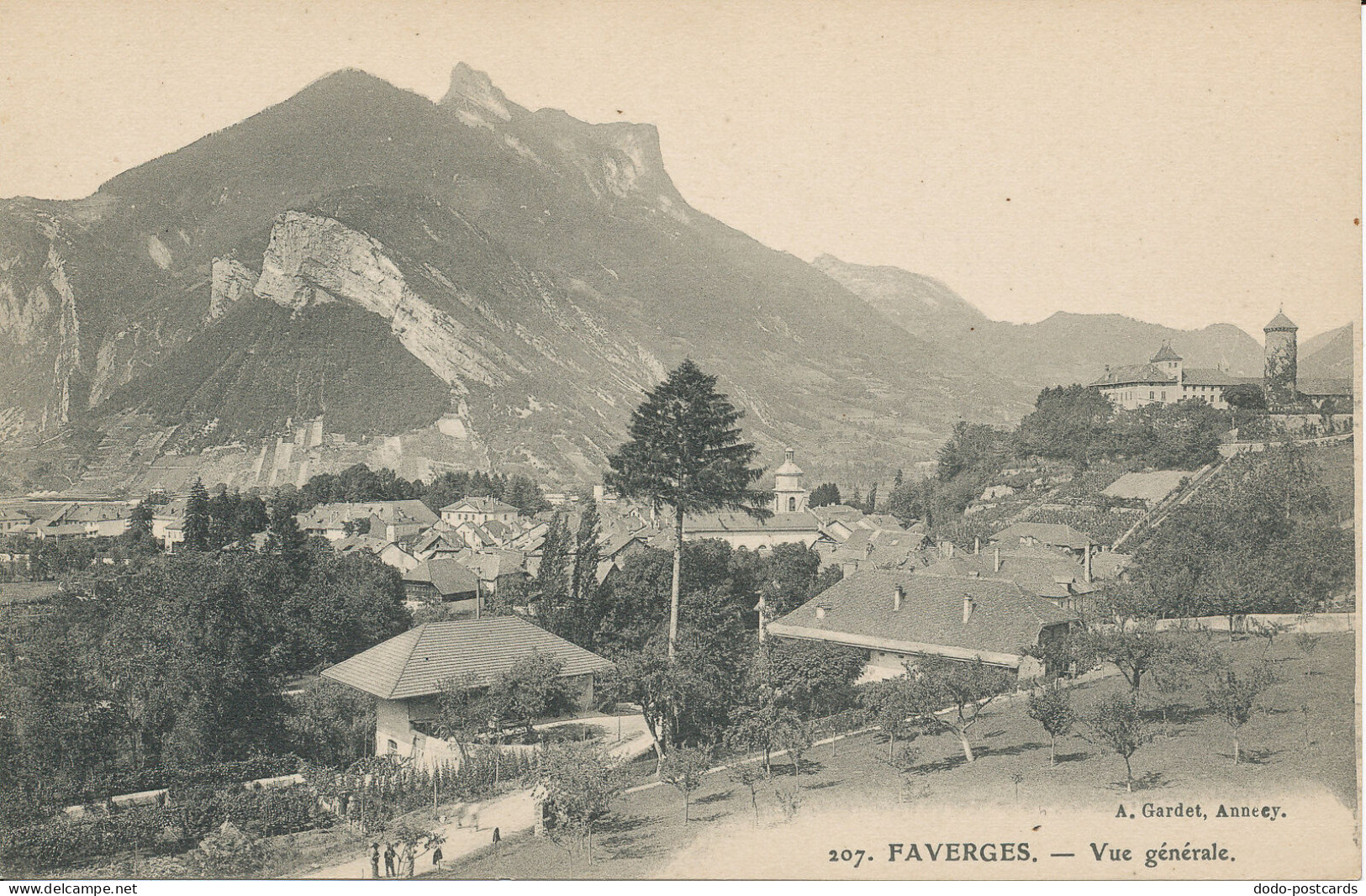 PC39571 Faverges. Vue Generale. A. Gardet. No 207