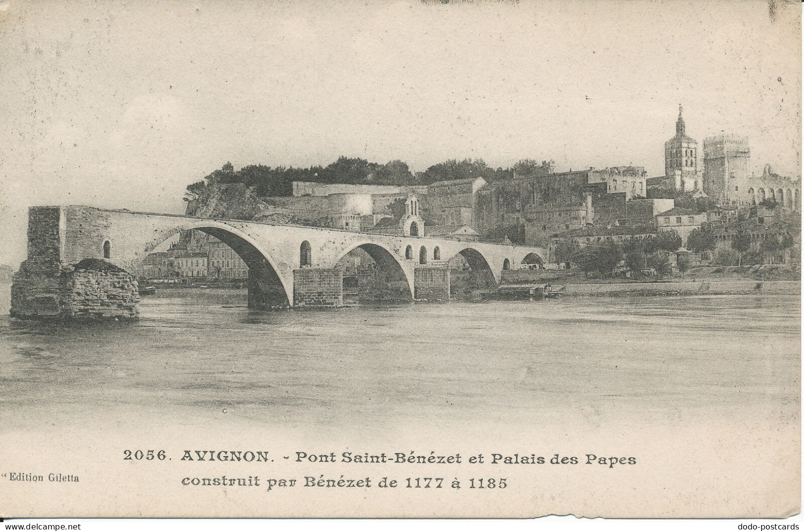 PC40335 Avignon. Pont Saint Benezet et Palais des Papes Construit par Benezet. G