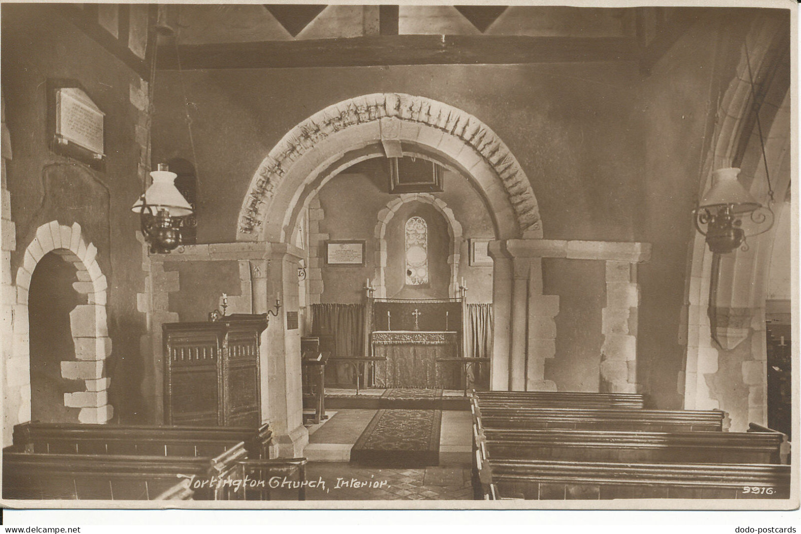 PC44962 Tortington Church. Interior. Thompson