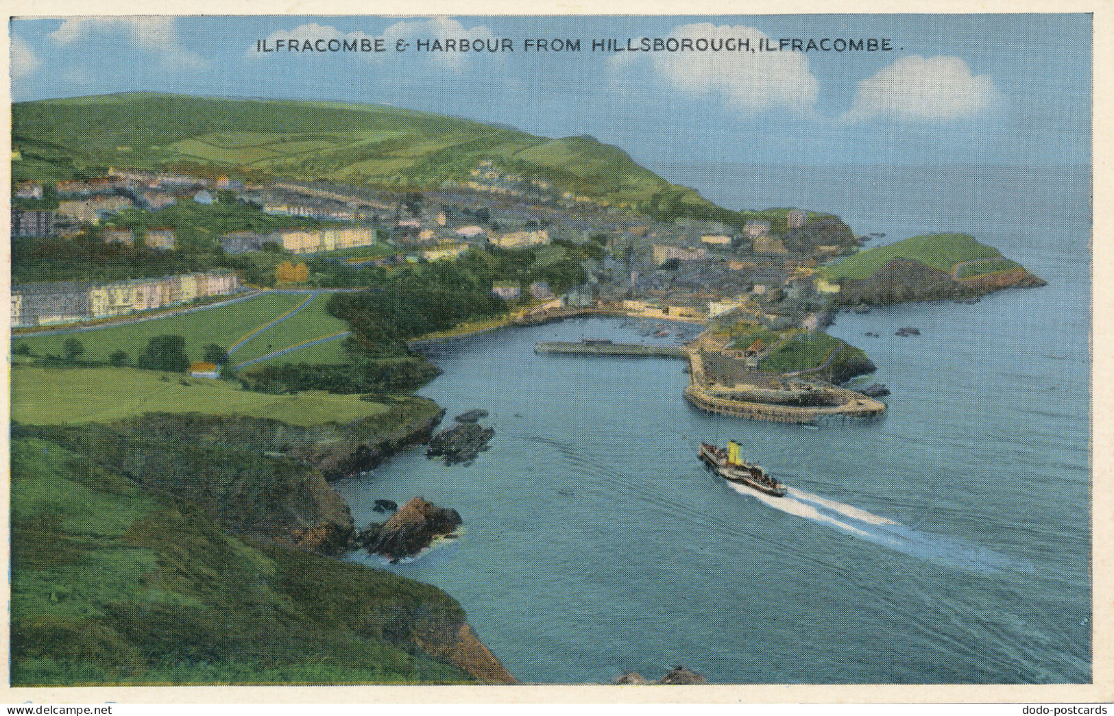 PC45749 Ilfracombe and Harbour from Hillsborough. Ilfracombe. Dennis