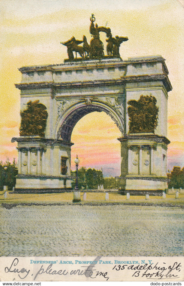 PC50282 Defenders Arch. Prospect Park. Brooklyn. N. Y. 1906. B. Hopkins