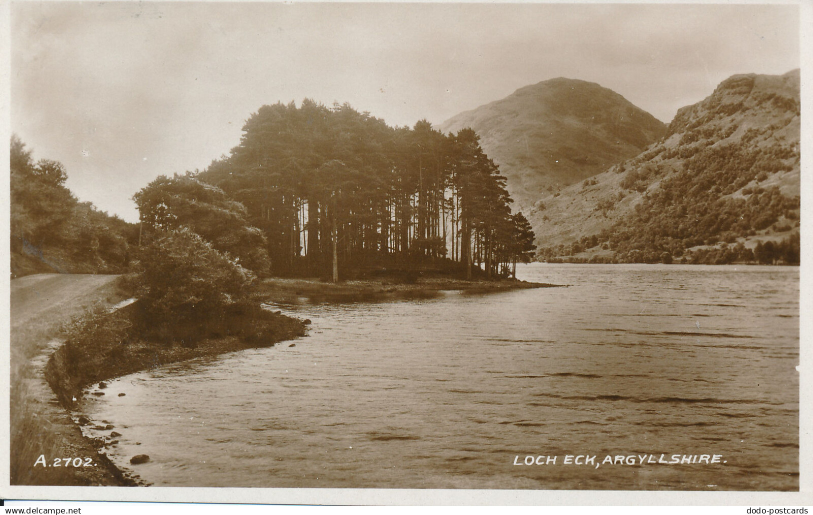 PC51298 Loch Eck. Argyllshire. Valentine. No A.2702. RP