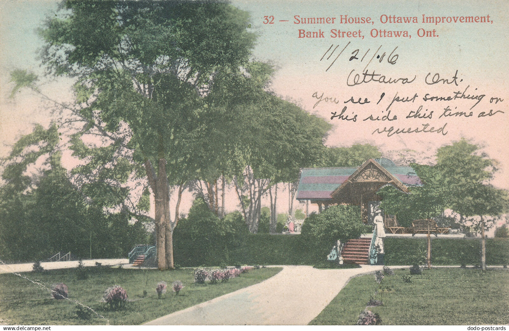 PC52054 Summer House. Ottawa Improvement. Bank Street. Ottawa. Ont. Copp. 1906