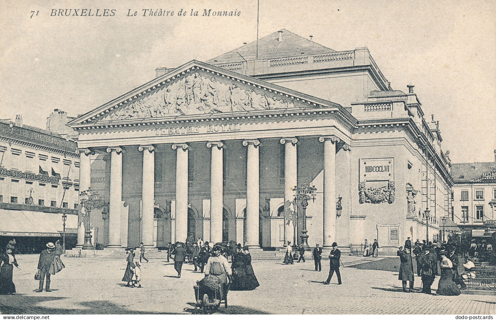 PC54826 Bruxelles. Le Theatre de la Monnaie. No 71