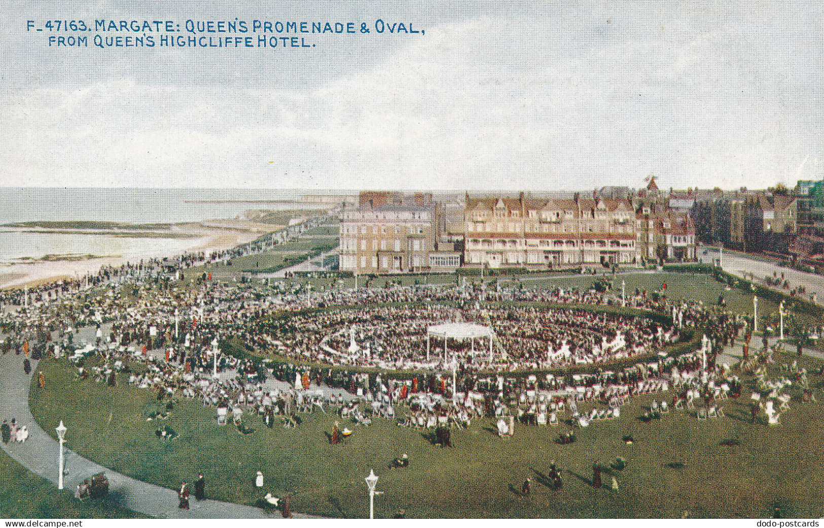 PC55013 Margate. Queens Promenade and Oval. From Queens Highcliffe Hotel. Photoc