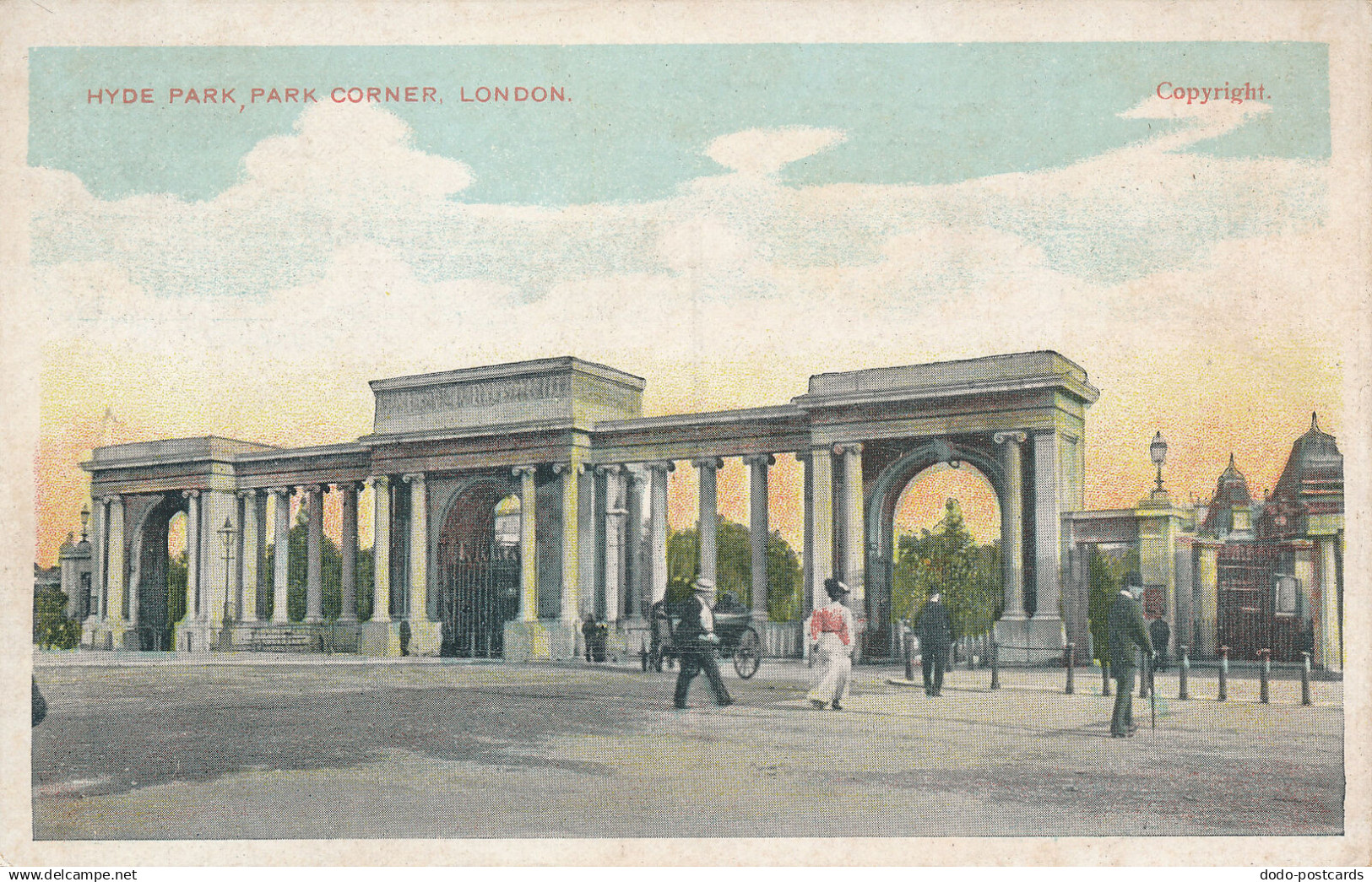 PC61539 Hyde Park. Park Corner. London