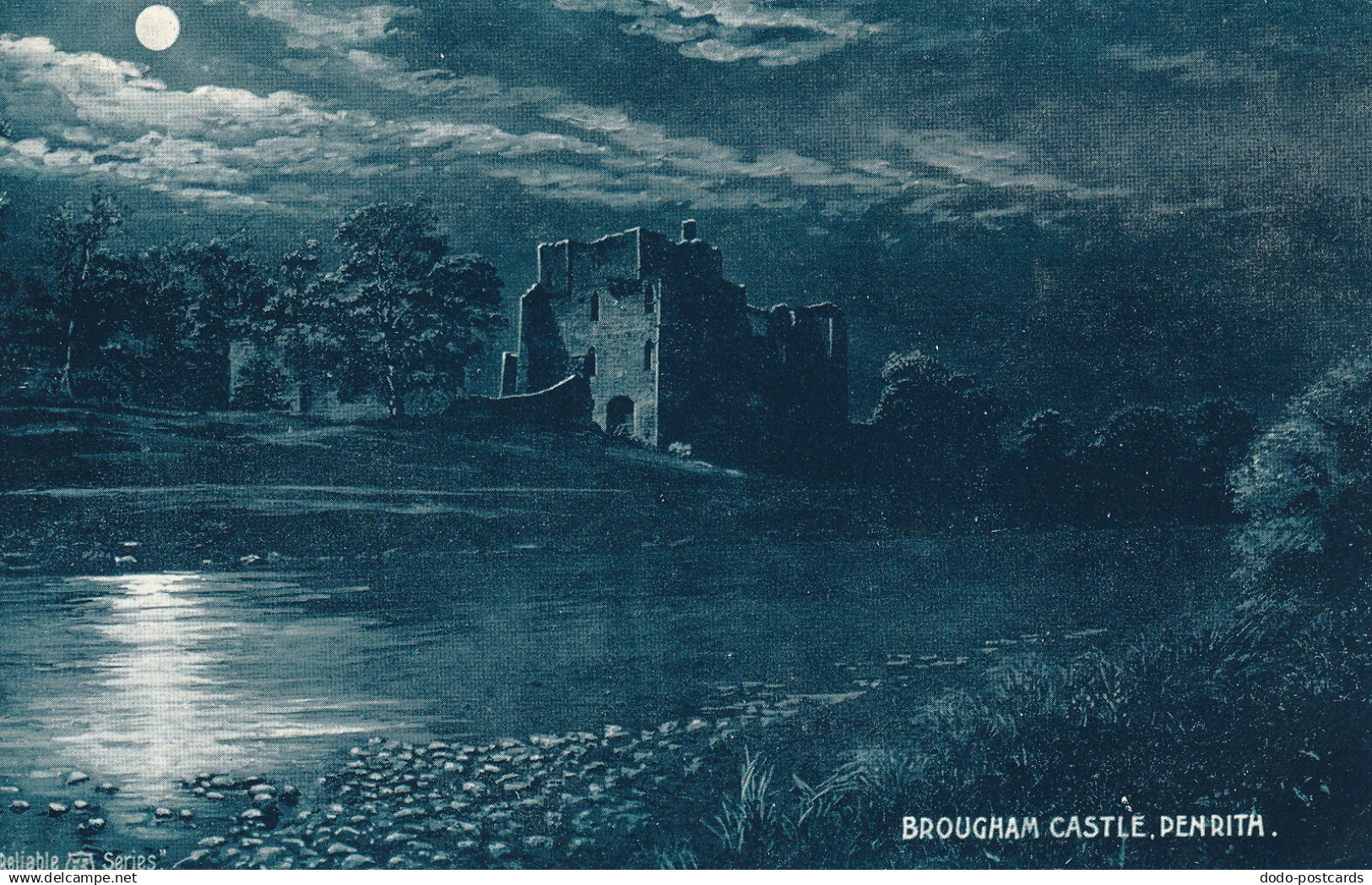 PC76989 Brougham Castle. Penrith. By Night. Reliable