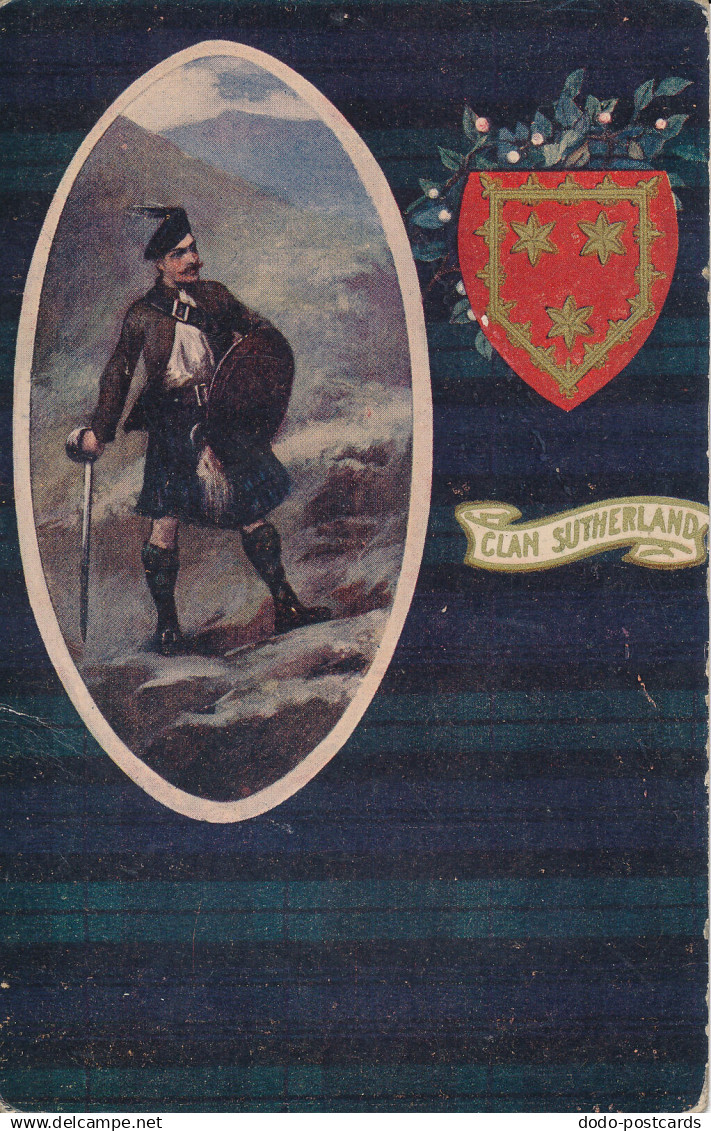 PC77304 The Clan Sutherland. Valentine. Artotype