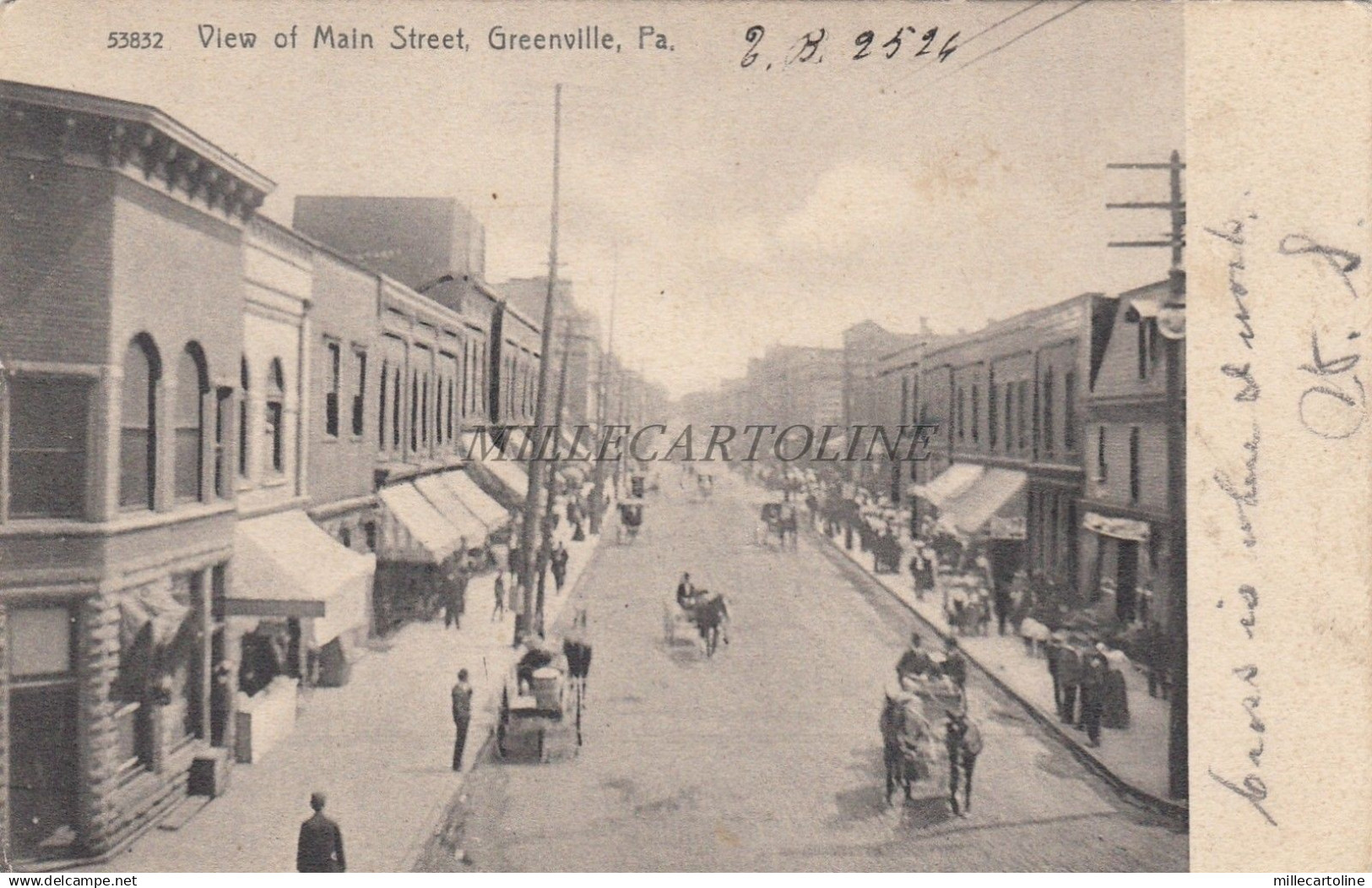 * PENNSYLVANIA - Greenville - View of Main Street 1920