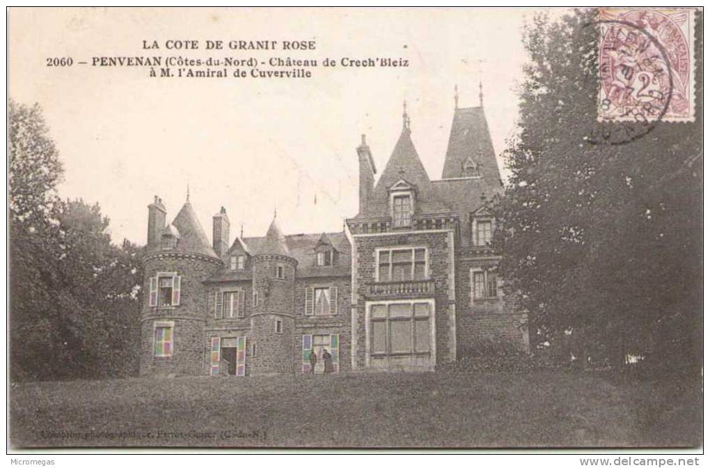 PENVENAN - Le Château de Crec´h-ar-Bleiz, propriété de M. l´Amiral de Cuverville