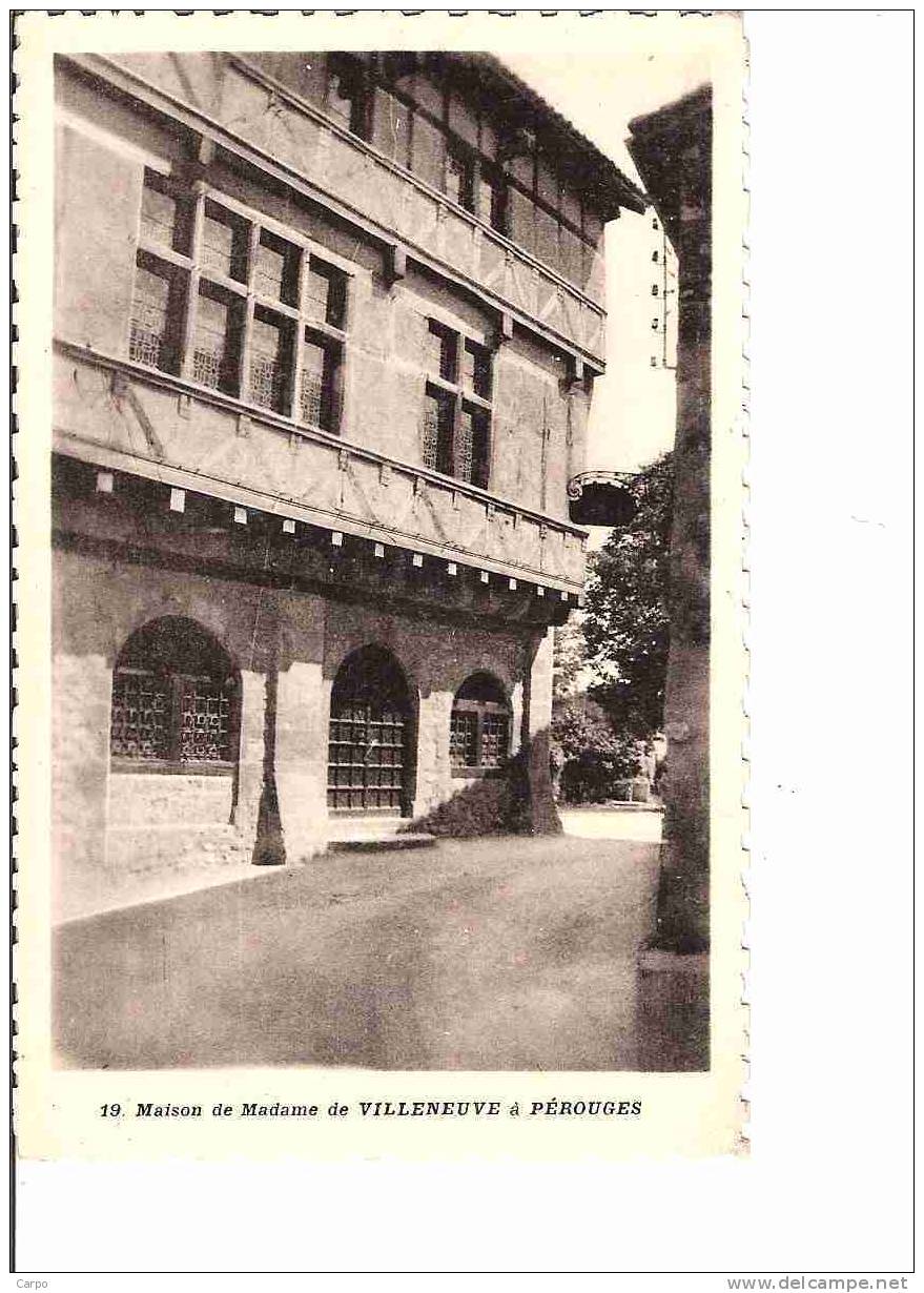 PÉROUGES. - Maison de Madame de Villeneuve à Pérouges.