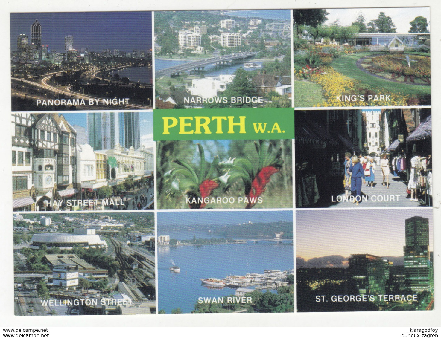 Perth old unused postcard D190901