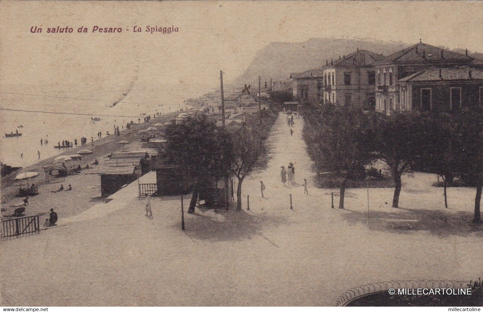 # PESARO: LA SPIAGGIA  - 1921