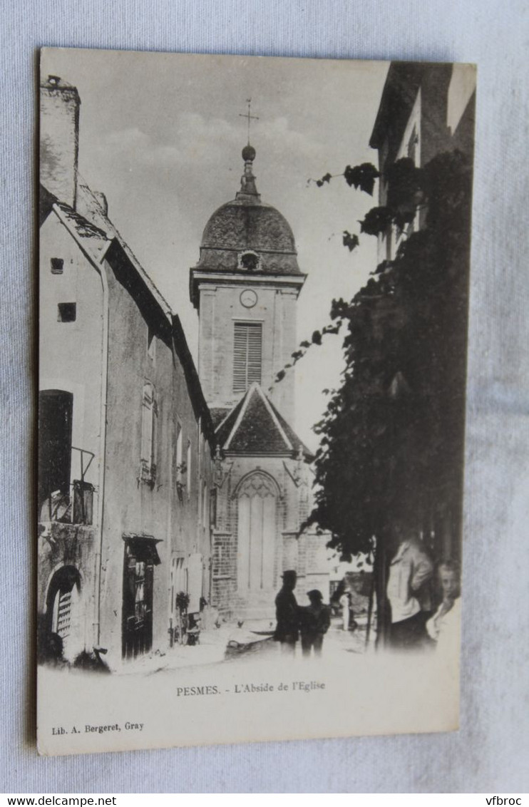 Pesmes, l'abside de l'église, Haute Saône 70