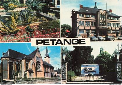 LUXEMBOURG - Pétange - Parc municipal - Hôtel de ville - Eglise paroissiale St Hubert - Multivues - Carte postale