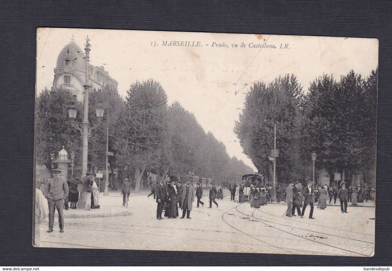 Peu courante Marseille (13) Prado vu de Castellane ( animée tramway   44015)