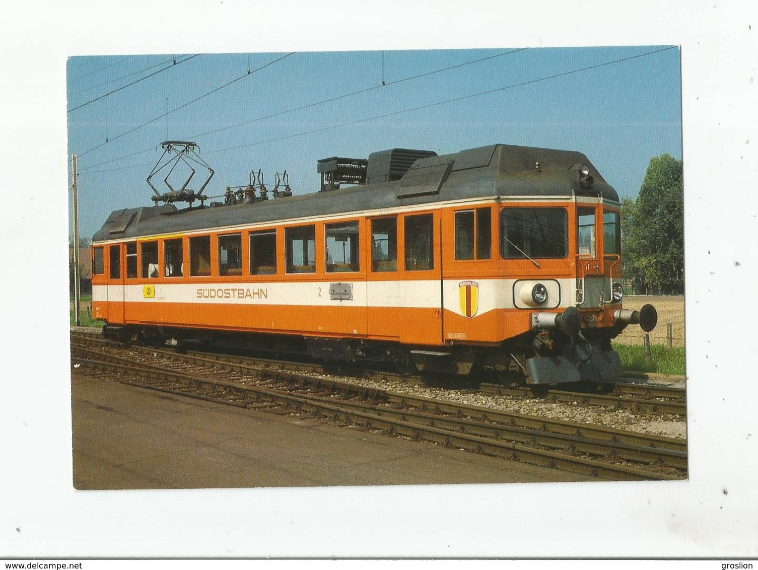 PFAFFIKON SZ 13 9 1982 SCHWEIZERISCHE SUDOSTBAHN (SOB) ELEKTRISCHER TRIEBWAGEN ABe 4/4 11 "BURGHALDEN"